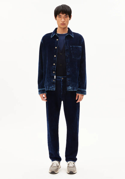 Armedangels - MAAKX INDIGO CORD Hose Stoffhose indigo corduroy - WERTE FREUNDE