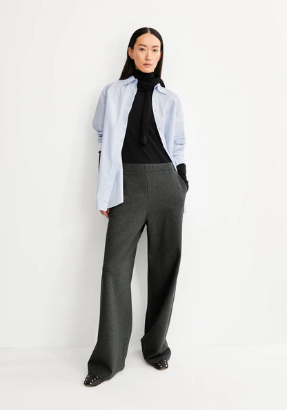 Armedangels - HIMAARI Hose Jersey steel melange - WERTE FREUNDE