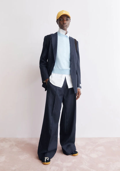 Armedangels - KAAYUA NADELSTREIFENHOSE night sky-white - WERTE FREUNDE