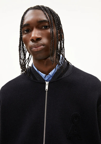 Armedangels - KEDAAWYAN Jacken/Outerwear Strick black-steel melange - WERTE FREUNDE