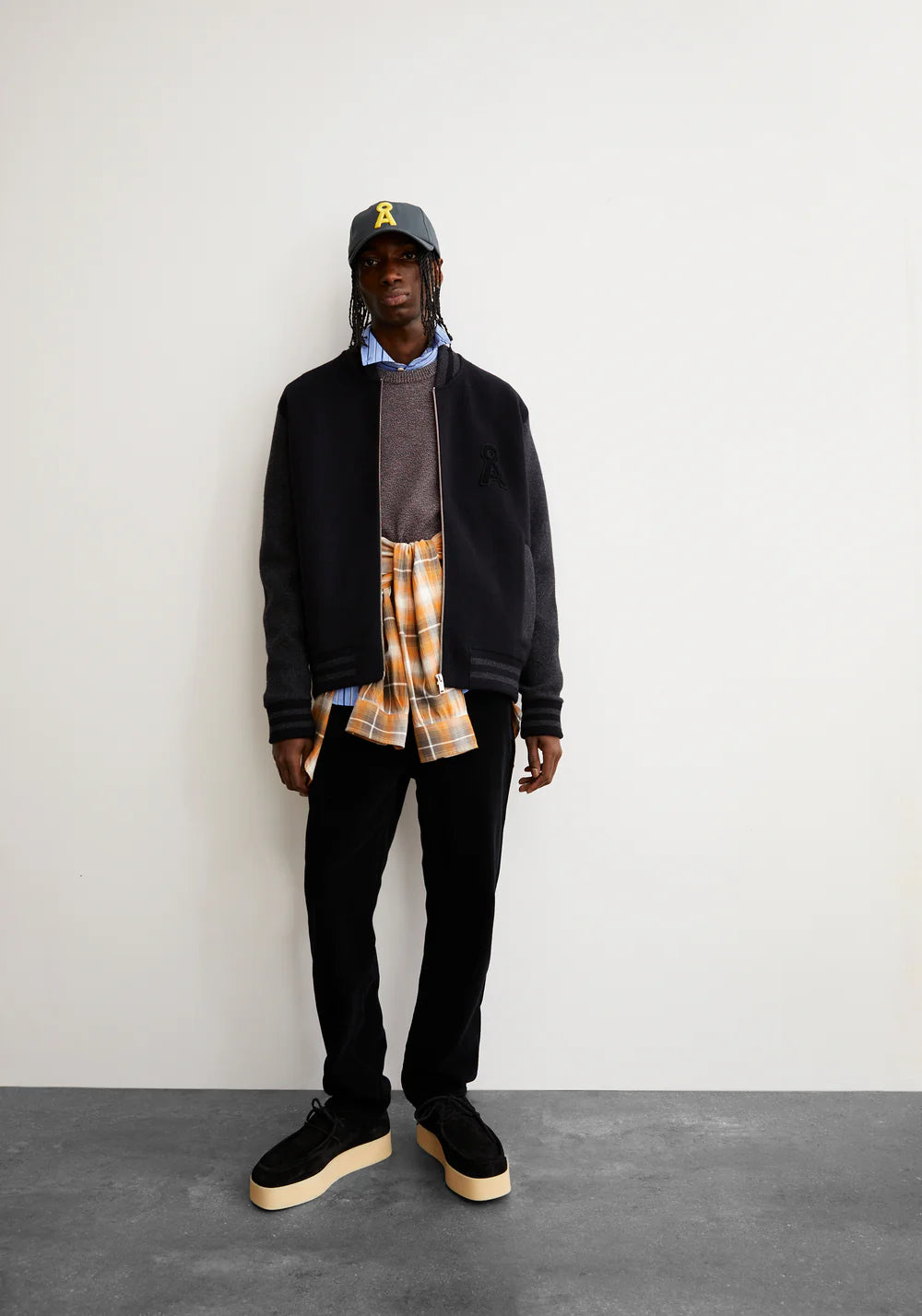 Armedangels - KEDAAWYAN Jacken/Outerwear Strick black-steel melange - WERTE FREUNDE