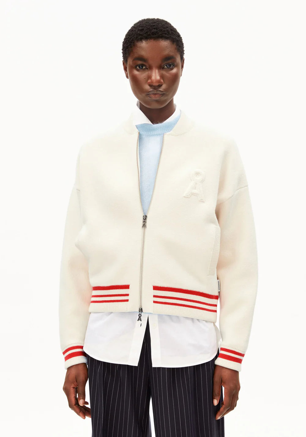 Armedangels - ICONIC Å BOMBERJACKE oatmilk-mars red - WERTE FREUNDE