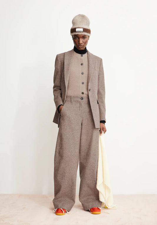 Armedangels - MIKULAA TWEED Jacken/Outerwear Blazer pure-walnut cream - WERTE FREUNDE