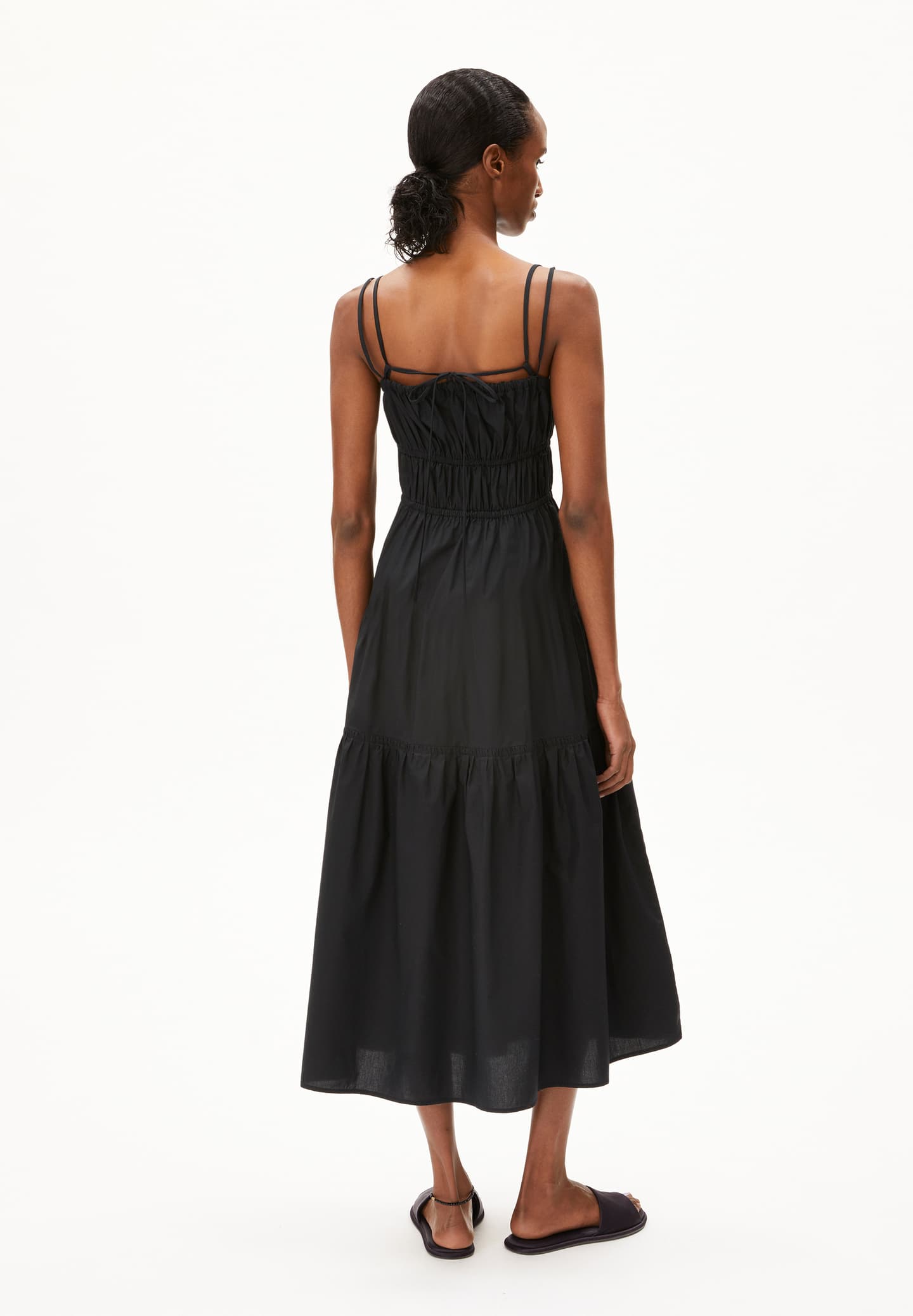 Armedangels - HETMALAA Kleider Web black - WERTE FREUNDE