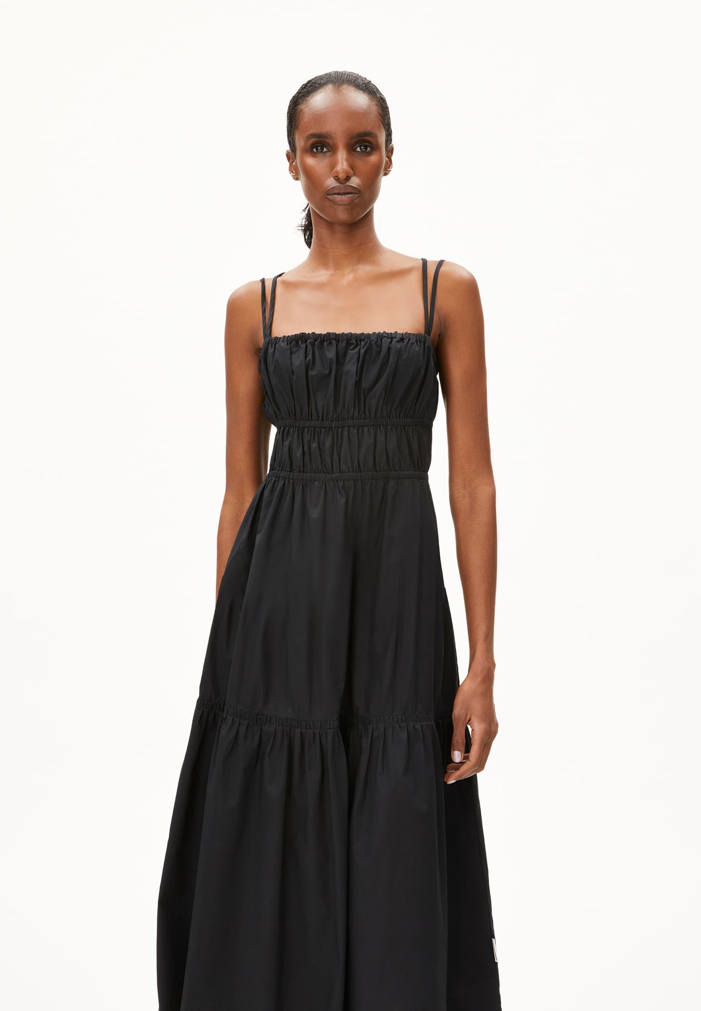 Armedangels - HETMALAA Kleider Web black - WERTE FREUNDE