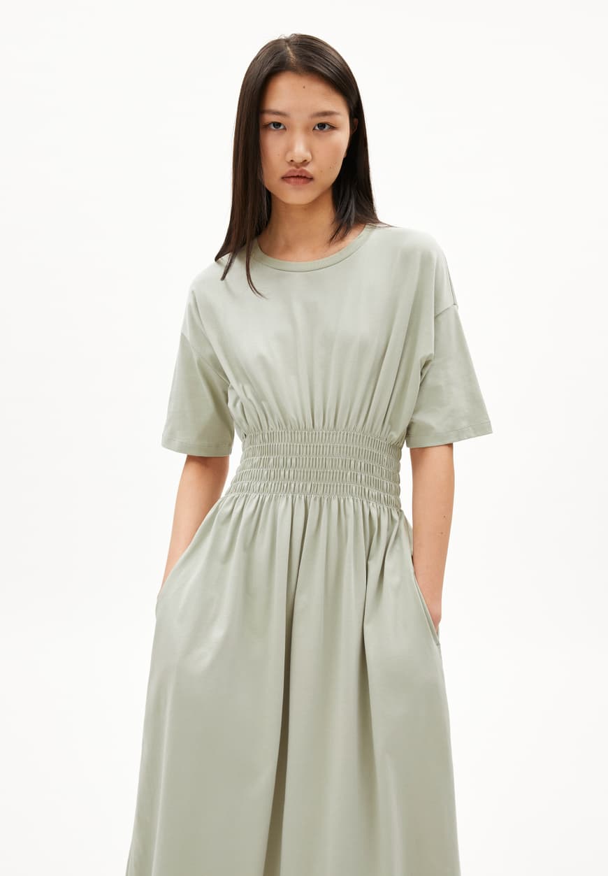 Armedangels - KIWANAA Kleider Jersey seagreen - WERTE FREUNDE