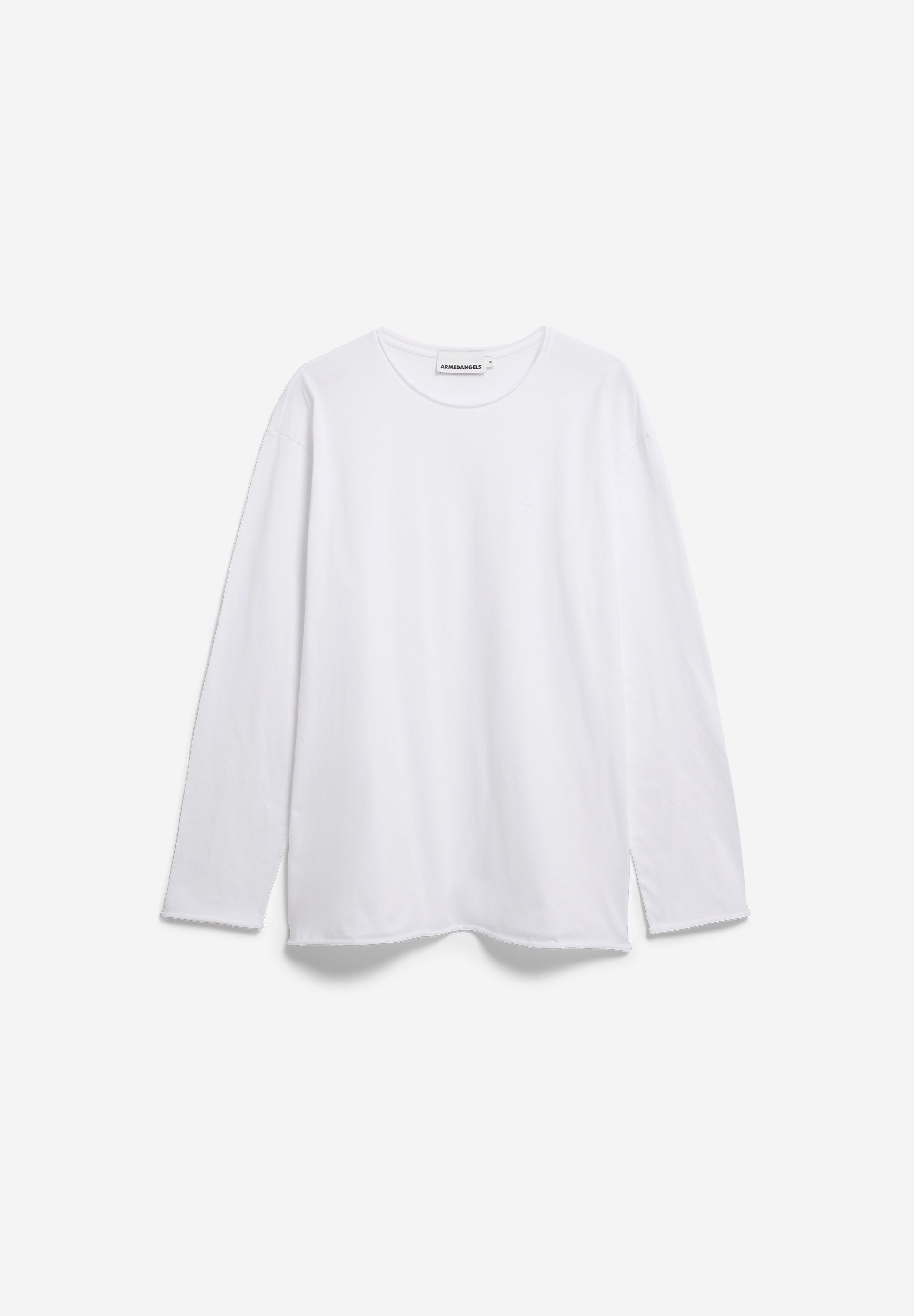 Armedangels - JAAMES BRUSHED LANGARMSHIRT white - WERTE FREUNDE