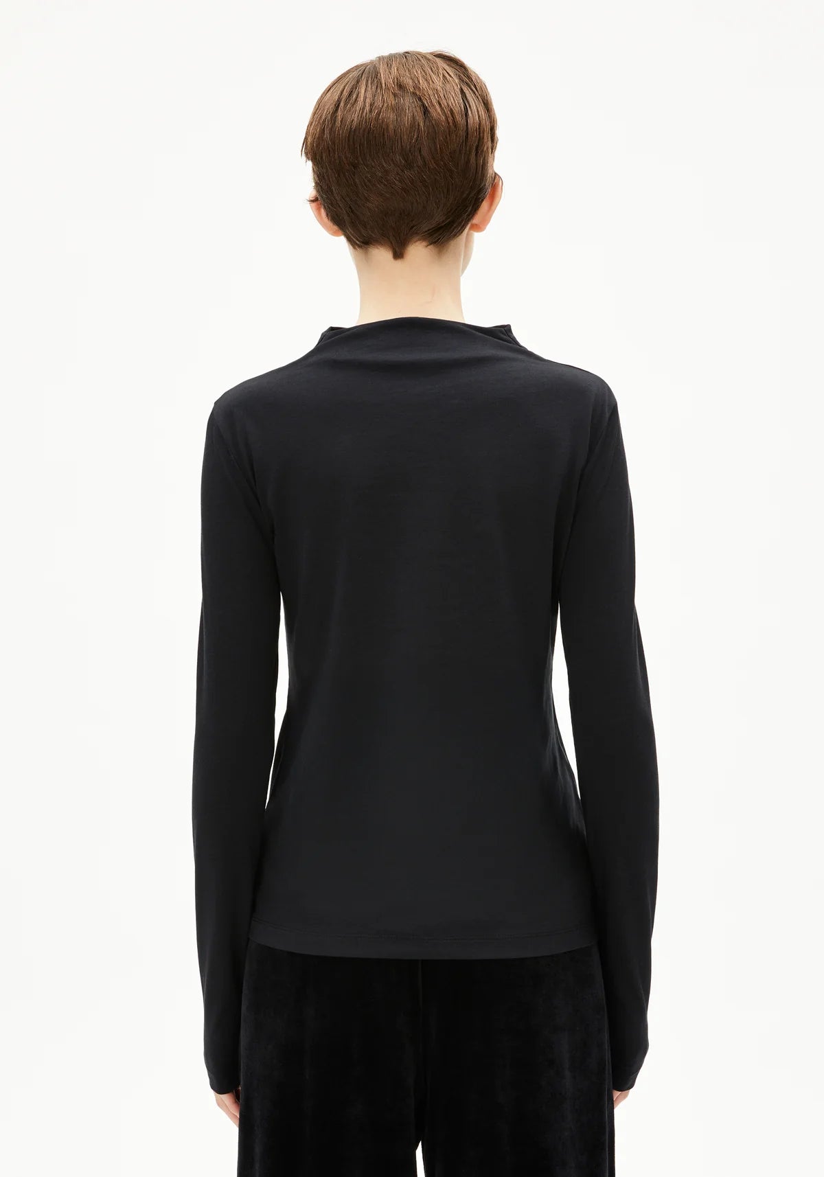 Armedangels - CALUNAA Jersey Shirts Longsleeve black - WERTE FREUNDE