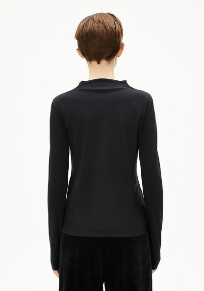 Armedangels - CALUNAA Jersey Shirts Longsleeve black - WERTE FREUNDE