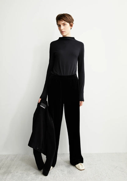 Armedangels - CALUNAA Jersey Shirts Longsleeve black - WERTE FREUNDE