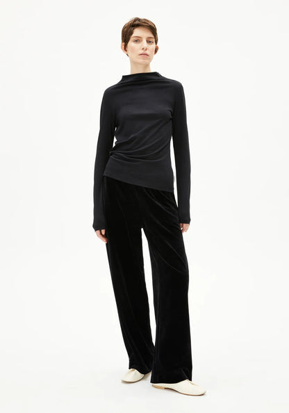 Armedangels - CALUNAA Jersey Shirts Longsleeve black - WERTE FREUNDE