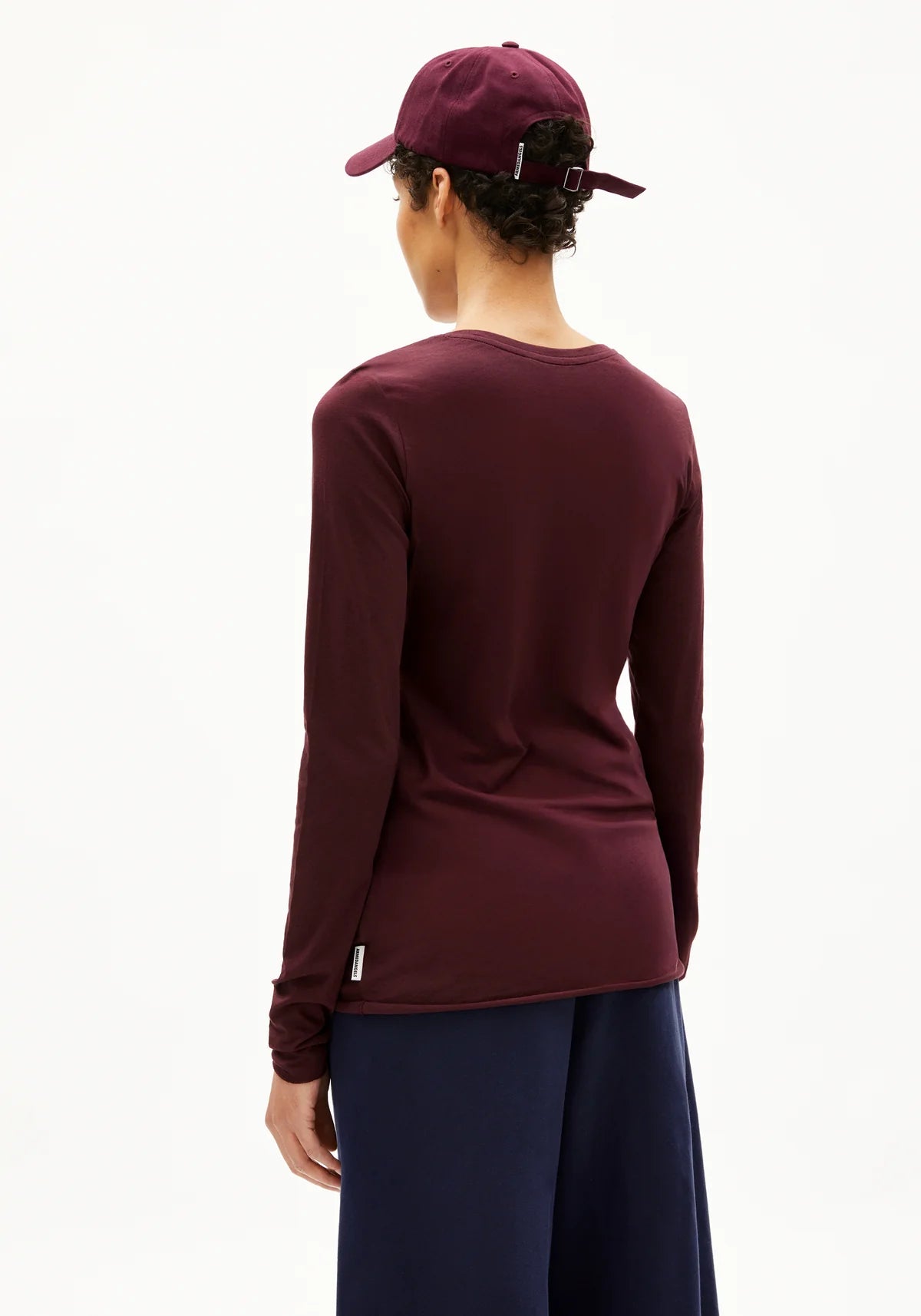 Armedangels - EINIAARA SOFT Jersey Shirts Longsleeve dark cranberry - WERTE FREUNDE