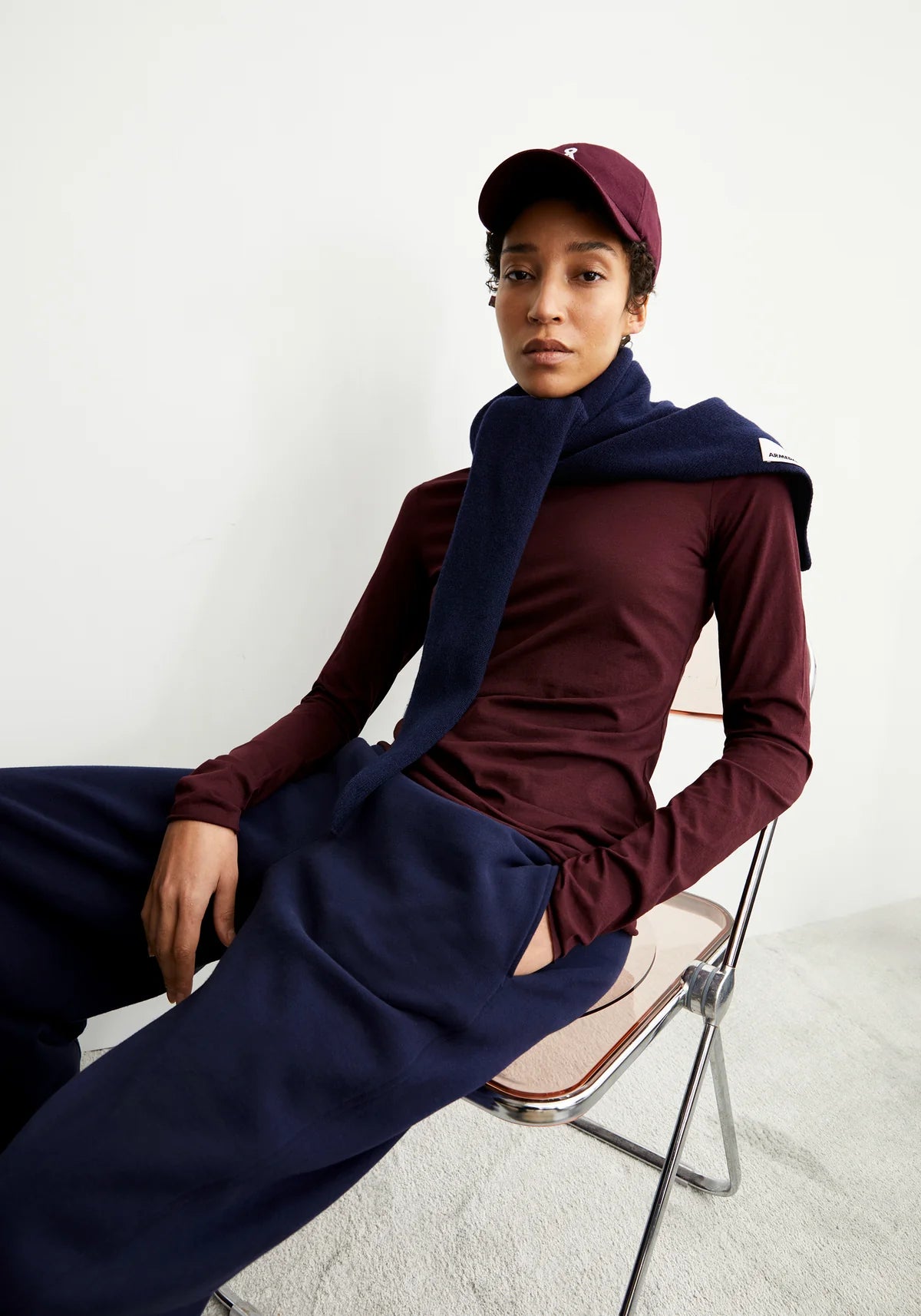 Armedangels - EINIAARA SOFT Jersey Shirts Longsleeve dark cranberry - WERTE FREUNDE