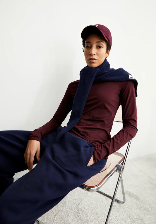 Armedangels - EINIAARA SOFT Jersey Shirts Longsleeve dark cranberry - WERTE FREUNDE