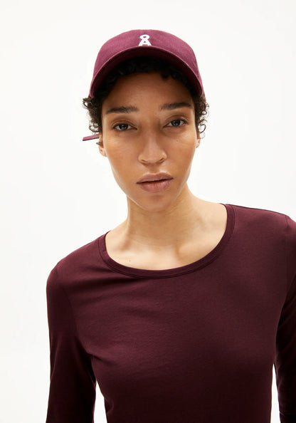 Armedangels - EINIAARA SOFT Jersey Shirts Longsleeve dark cranberry - WERTE FREUNDE