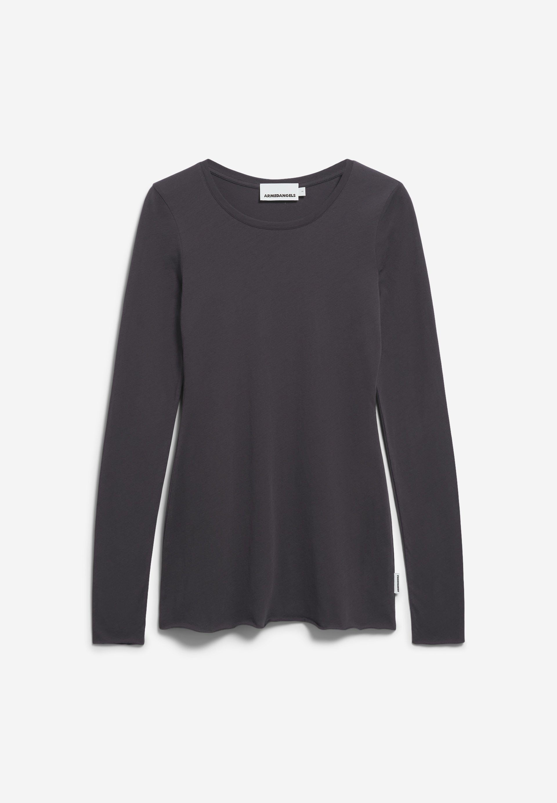 Armedangels - EINIAARA SOFT Jersey Shirts Longsleeve dark steel - WERTE FREUNDE