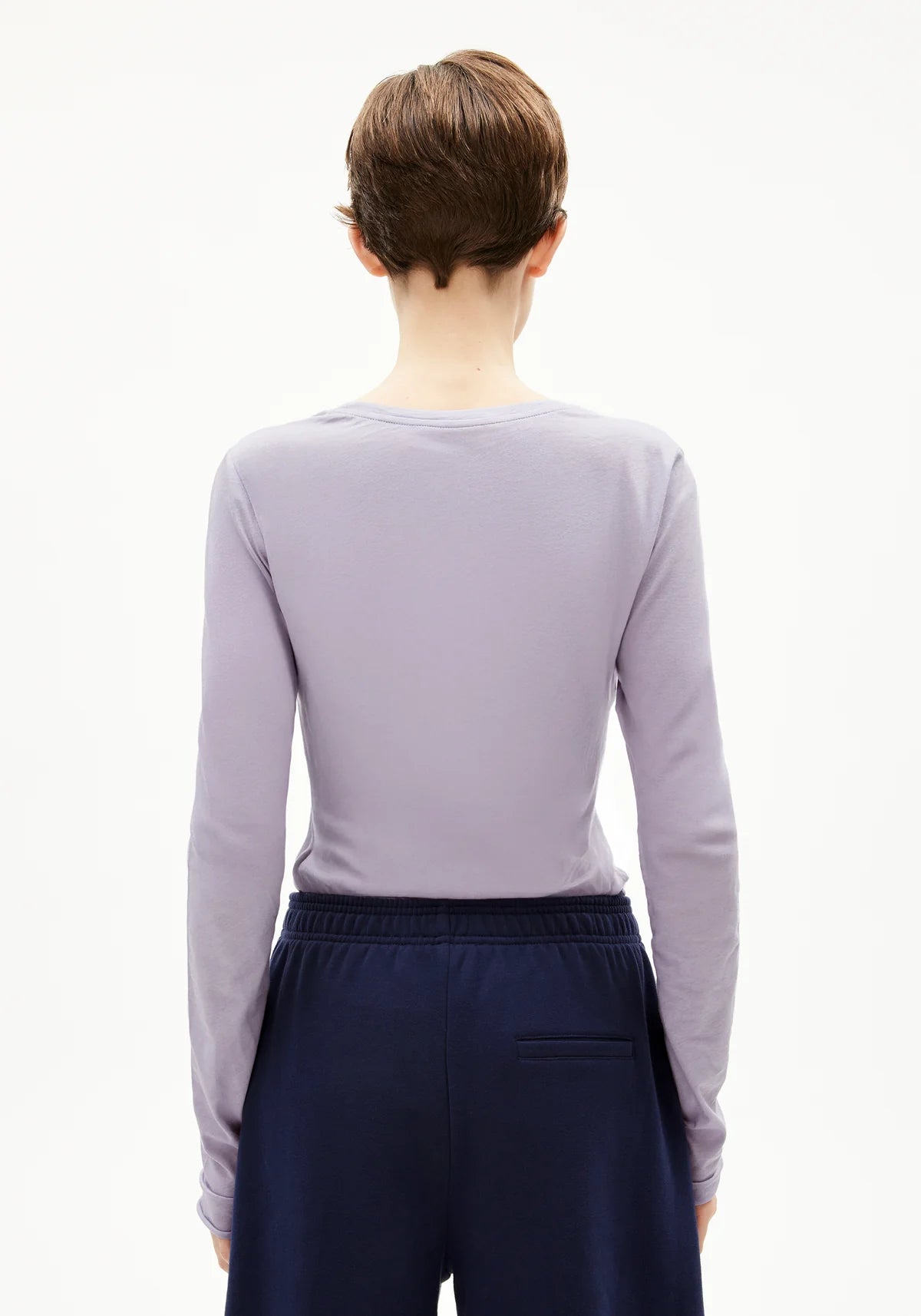 Armedangels - EINIAARA SOFT Jersey Shirts Longsleeve frozen lavender - WERTE FREUNDE