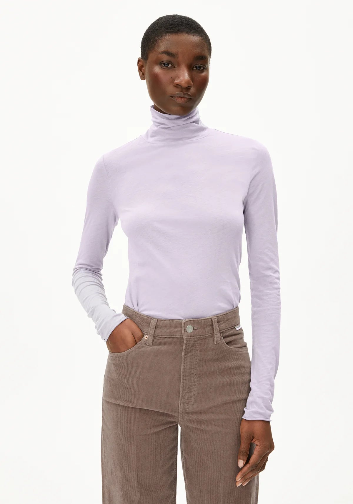 Armedangels - GRAZILIANAA SOFT Jersey Shirts Longsleeve frozen lavender - WERTE FREUNDE