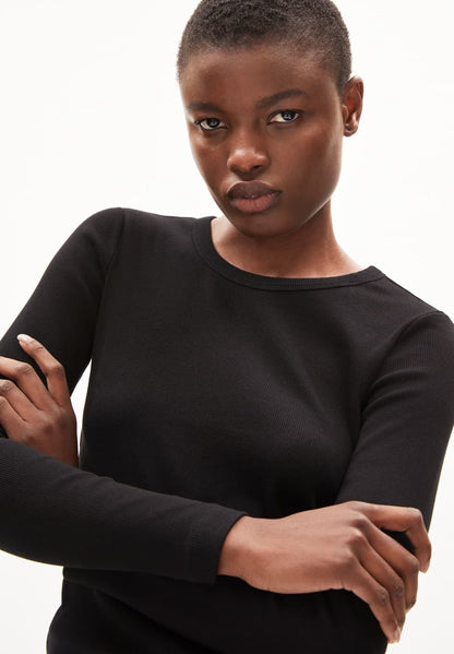 Armedangels - JAALIA Longsleeve black - WERTE FREUNDE
