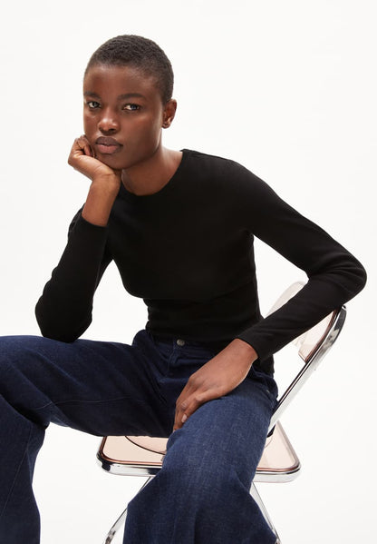 Armedangels - JAALIA Longsleeve black - WERTE FREUNDE