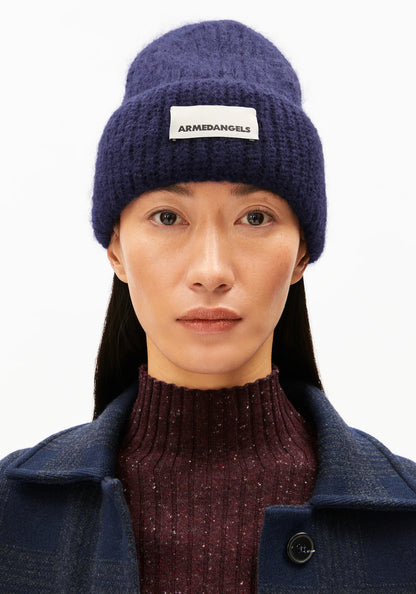 Armedangels - SNOWAA Accessoires Mütze tinted navy - WERTE FREUNDE