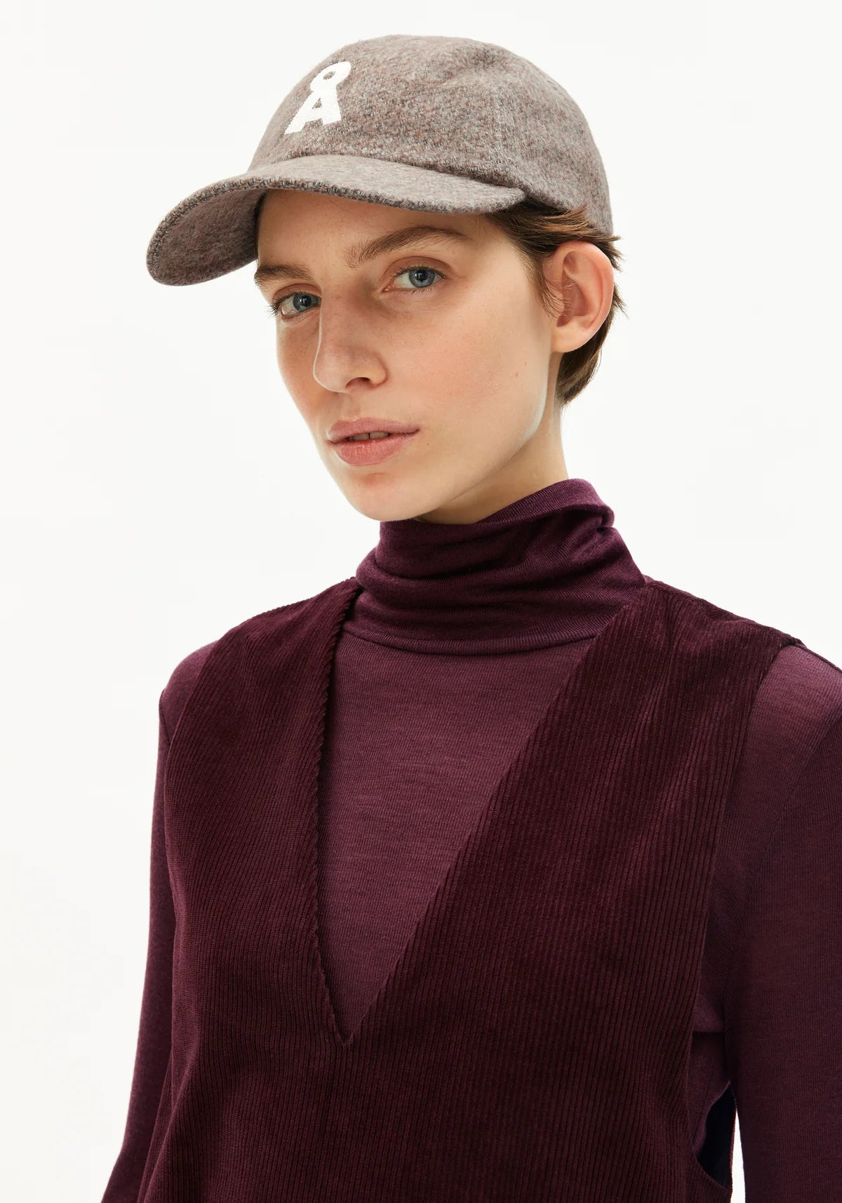 Armedangels - YENAAS TWEED Accessoires Caps pure-walnut cream - WERTE FREUNDE