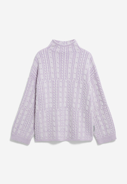 Armedangels - AAORI VANISE Strick Pullover oatmilk-frozen lavender - WERTE FREUNDE