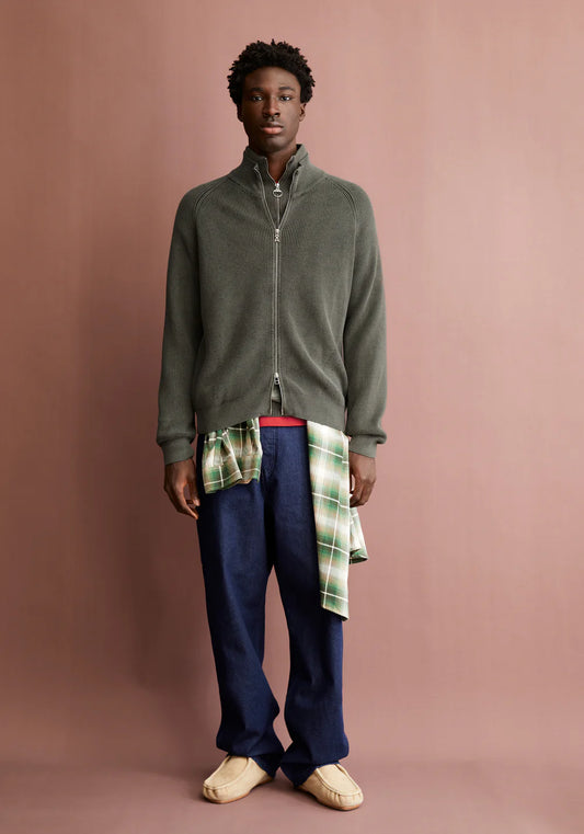 Armedangels - AARTYOM GMT DYE Strick Pullover forest pine - WERTE FREUNDE