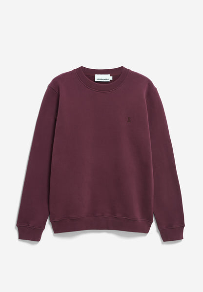 Armedangels - BAARO FLEECE Sweatshirts dark cranberry - WERTE FREUNDE