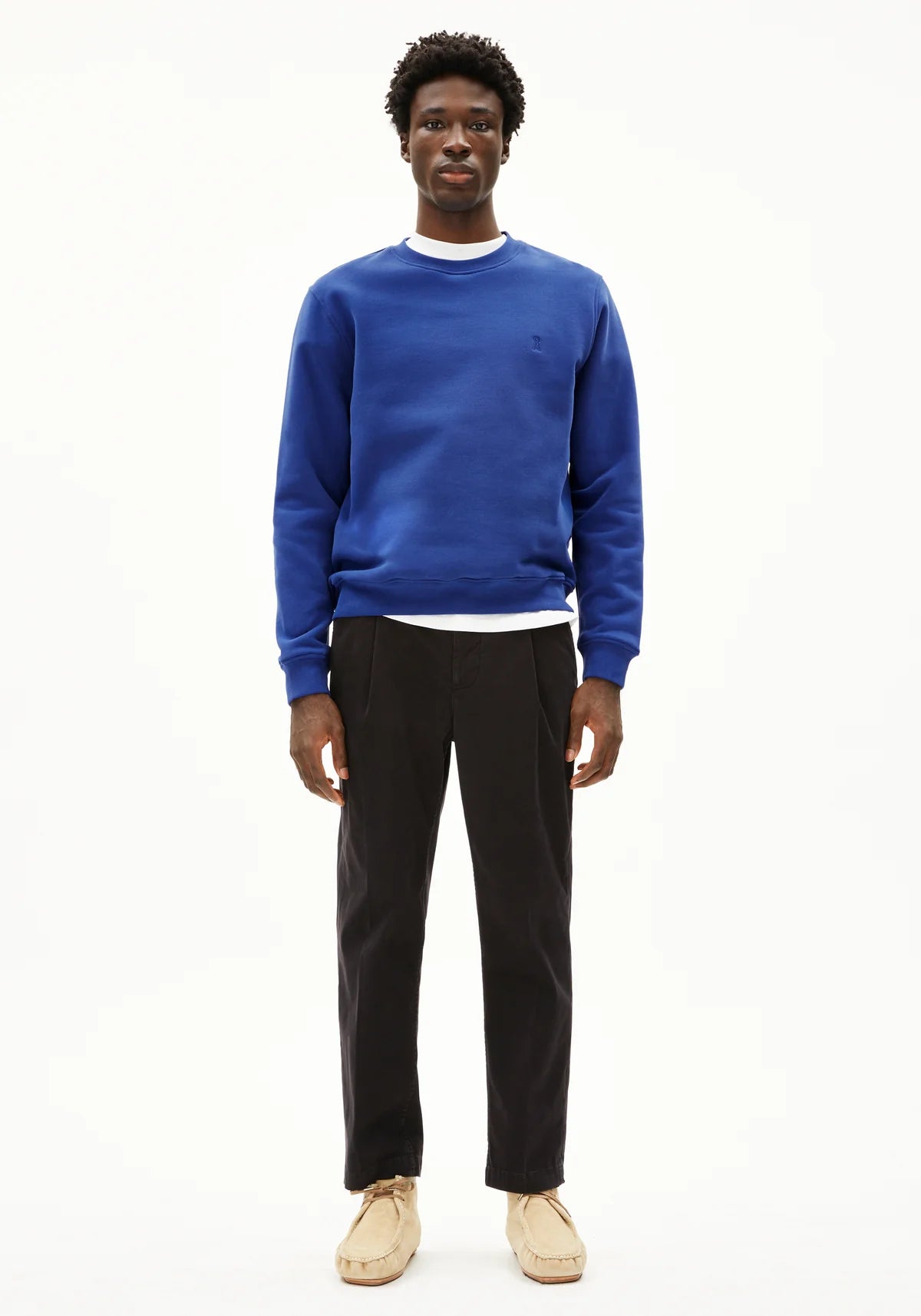 Armedangels - BAARO FLEECE Sweatshirts dark wave - WERTE FREUNDE