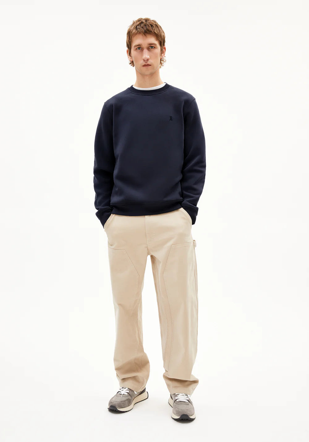 Armedangels - BAARO FLEECE Sweatshirts night sky - WERTE FREUNDE