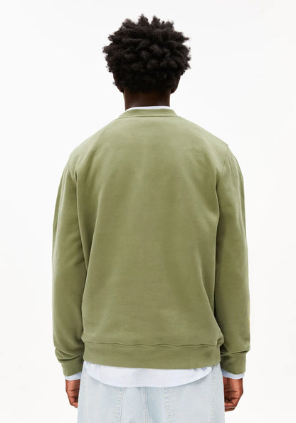 Armedangels - BAARO LOOP SWEATSHIRT fatigue green - WERTE FREUNDE