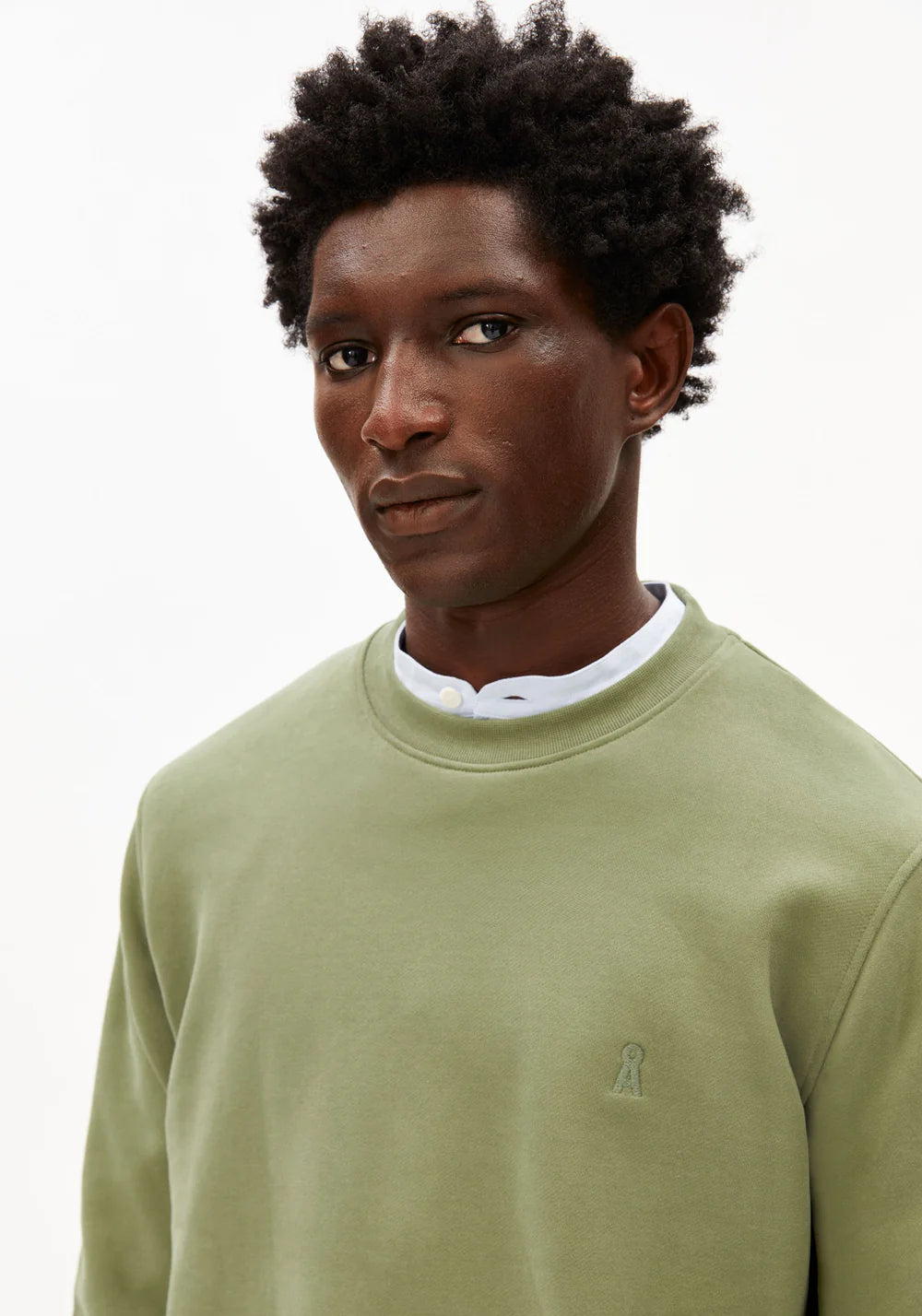 Armedangels - BAARO LOOP SWEATSHIRT fatigue green - WERTE FREUNDE