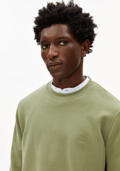 Armedangels - BAARO LOOP SWEATSHIRT fatigue green - WERTE FREUNDE