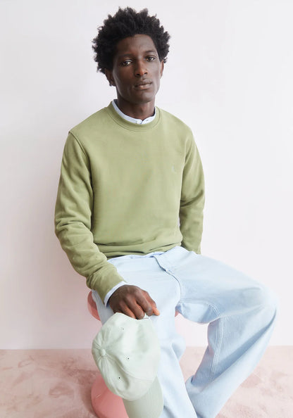 Armedangels - BAARO LOOP SWEATSHIRT fatigue green - WERTE FREUNDE