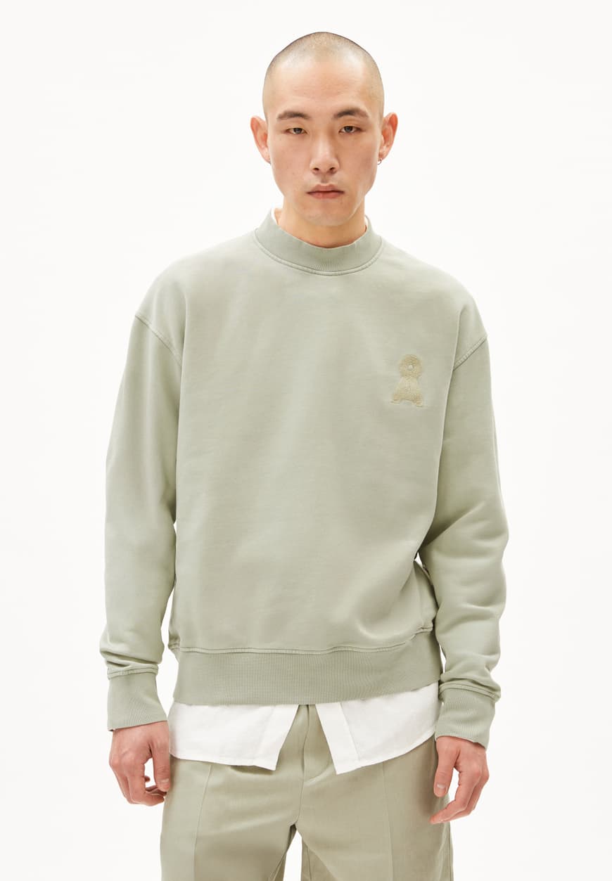 Armedangels - EMAAL CREWNECK GMT DYE Sweatshirts seagreen washed - WERTE FREUNDE