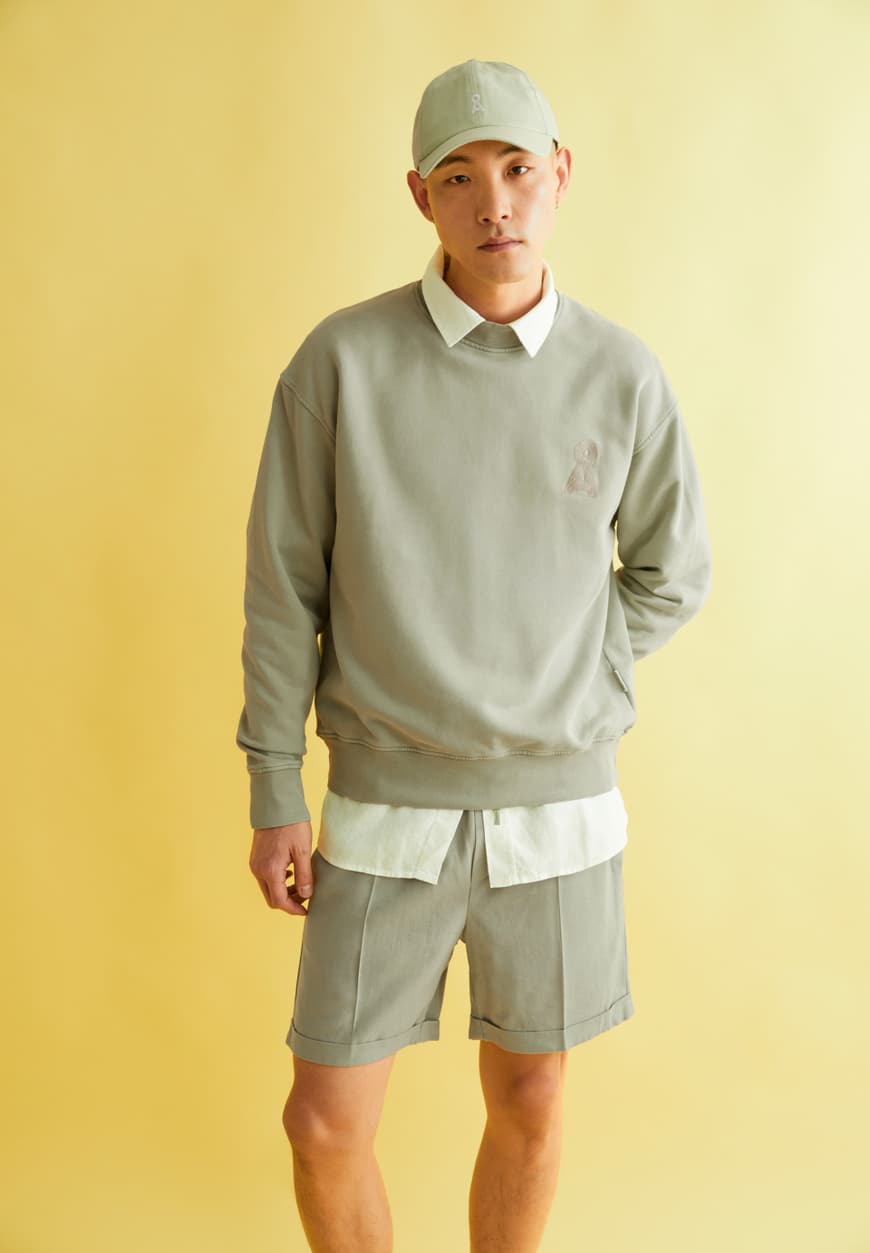 Armedangels - EMAAL CREWNECK GMT DYE Sweatshirts seagreen washed - WERTE FREUNDE