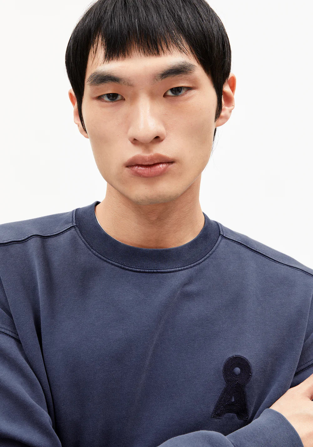 Armedangels - ICONIC Å EMAAL GMT DYE Sweatshirts blue noon washed - WERTE FREUNDE