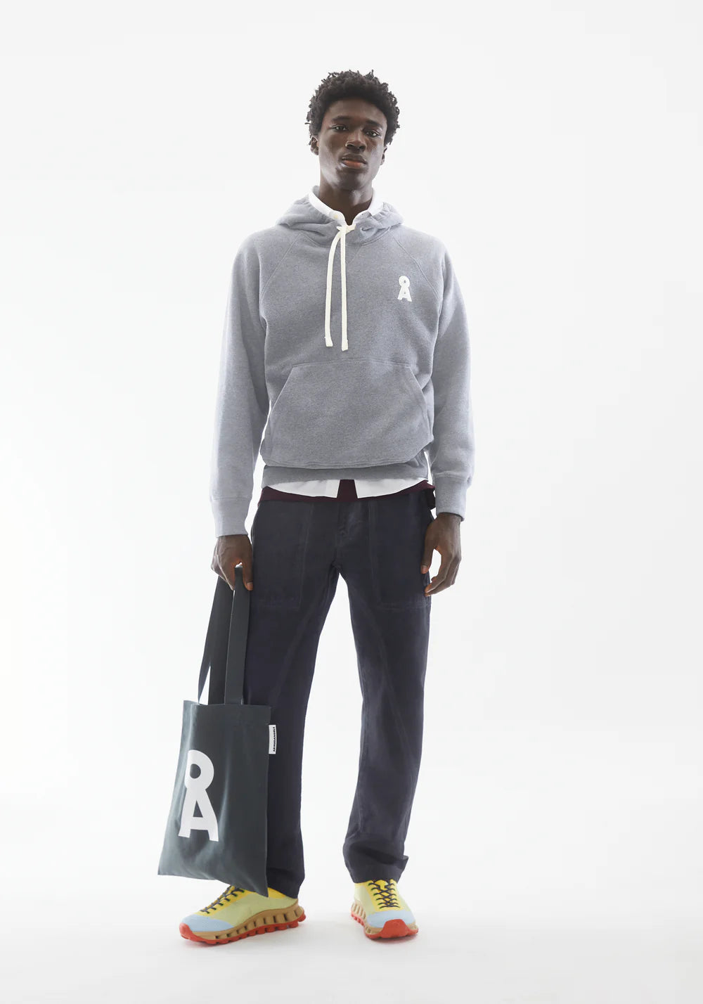 Armedangels - ICONIC Å HAANRI MELANGE Sweatshirts silver melange - WERTE FREUNDE