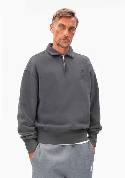 Armedangels - ICONIC Å TEMAAL GMT DYE Sweatshirts dark steel washed - WERTE FREUNDE