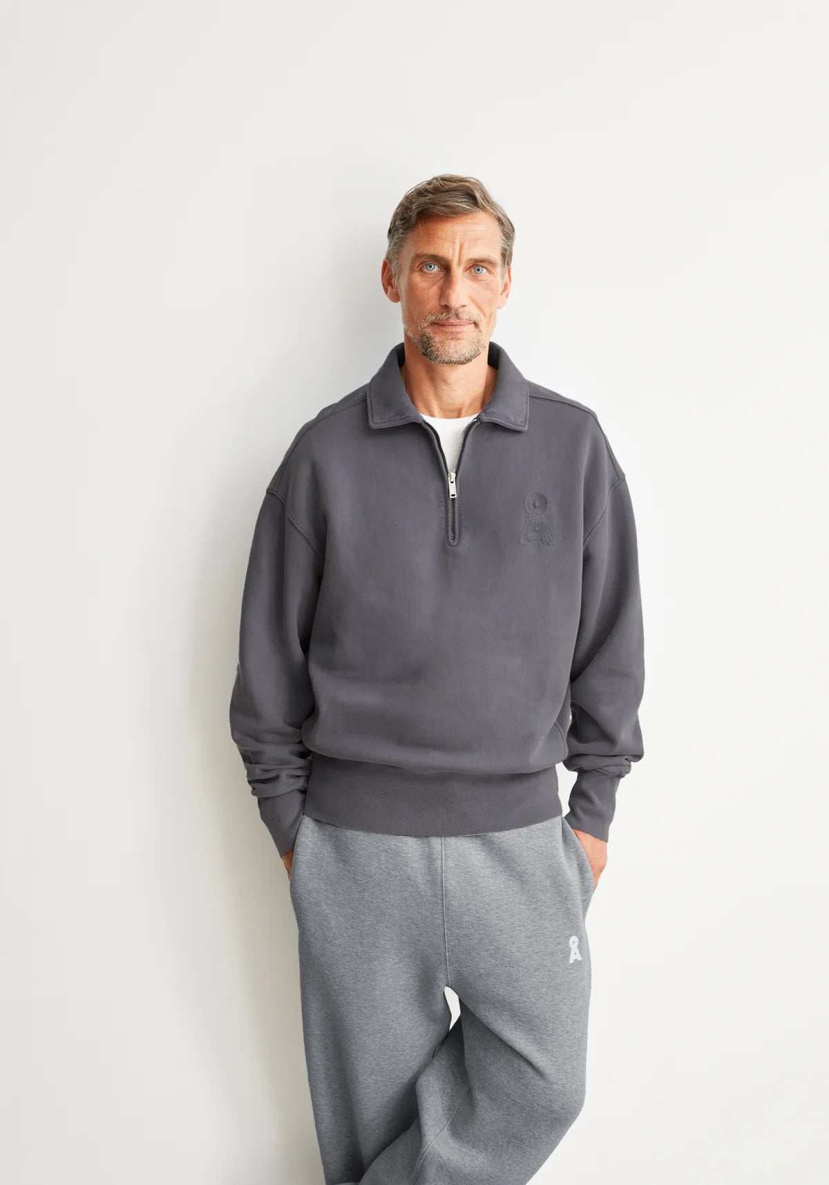 Armedangels - ICONIC Å TEMAAL GMT DYE Sweatshirts dark steel washed - WERTE FREUNDE