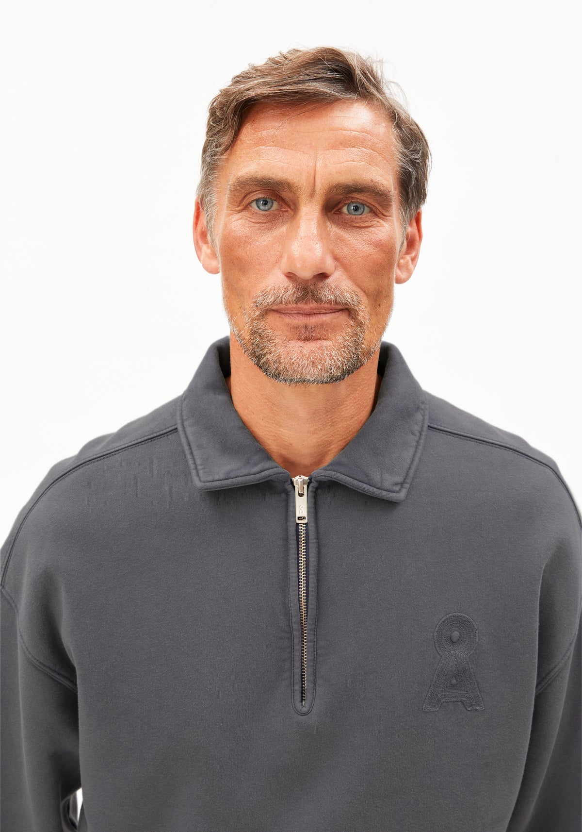 Armedangels - ICONIC Å TEMAAL GMT DYE Sweatshirts dark steel washed - WERTE FREUNDE