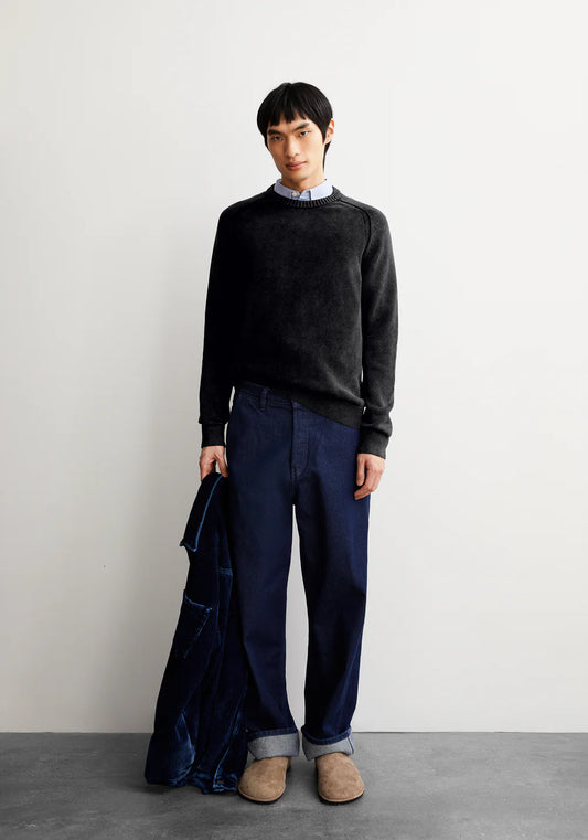 Armedangels - VAANJO GMT DYE Strick Pullover black - WERTE FREUNDE