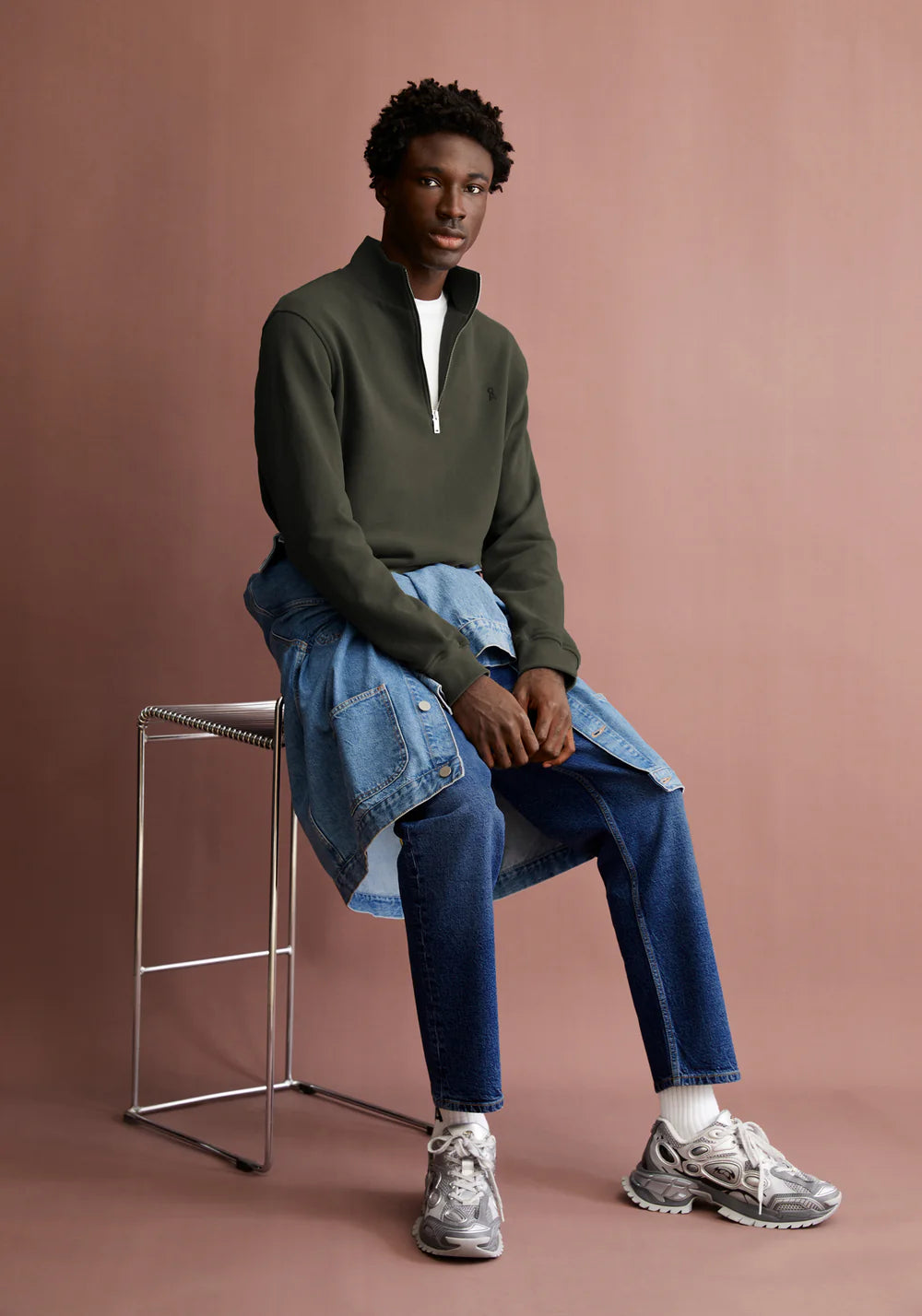 Armedangels - WAARLO FLEECE Sweatshirts forest pine - WERTE FREUNDE