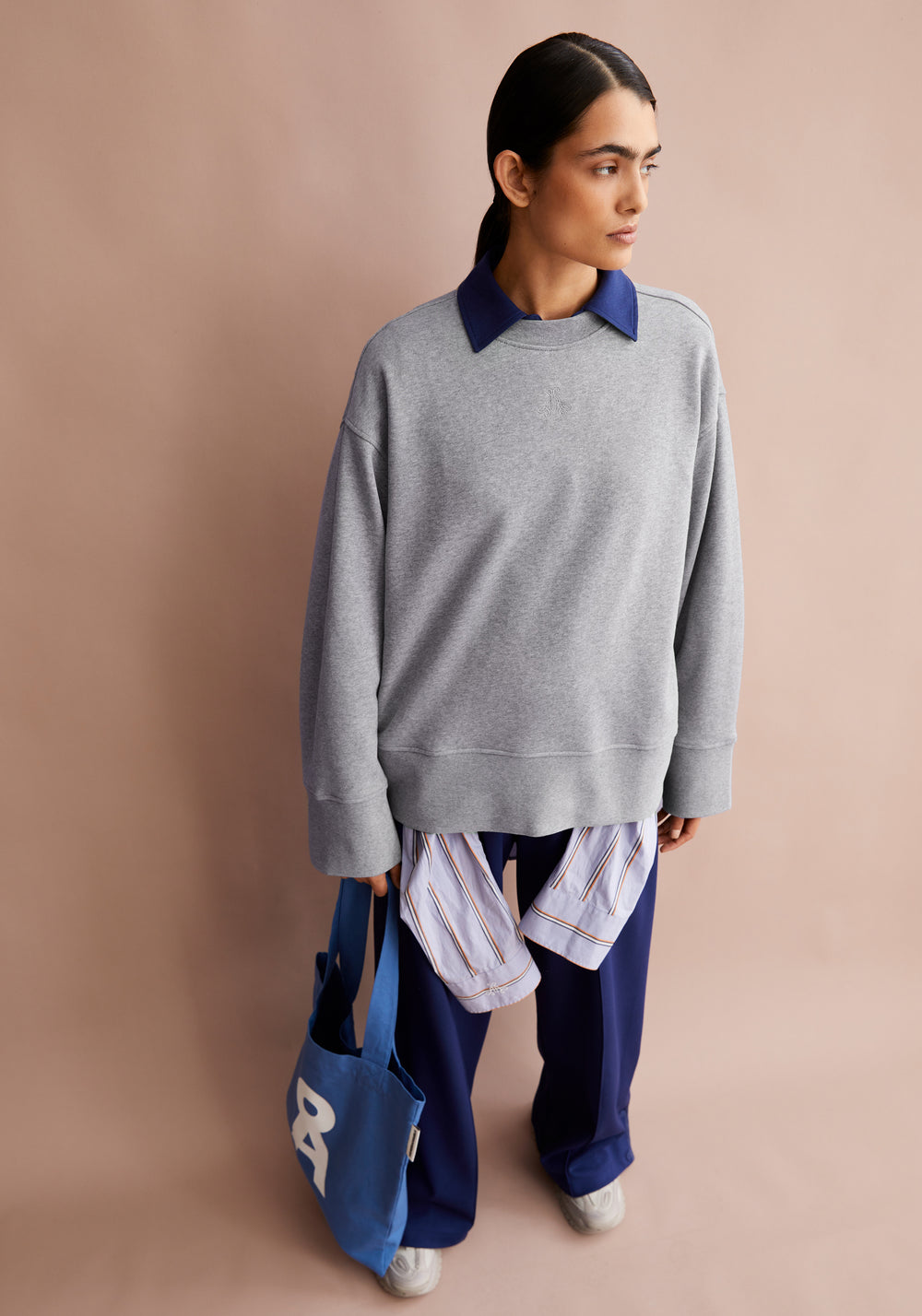 Armedangels - ANWAA Sweatshirts silver melange - WERTE FREUNDE