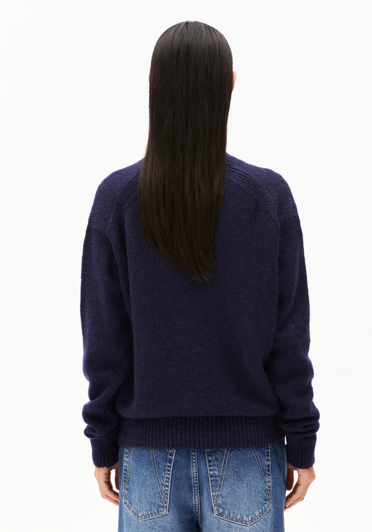 Armedangels - BALBAA PREMIUM Strick Pullover tinted navy - WERTE FREUNDE