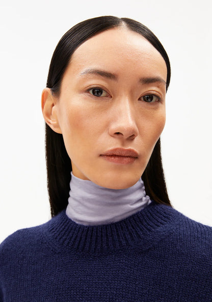 Armedangels - BALBAA PREMIUM Strick Pullover tinted navy - WERTE FREUNDE