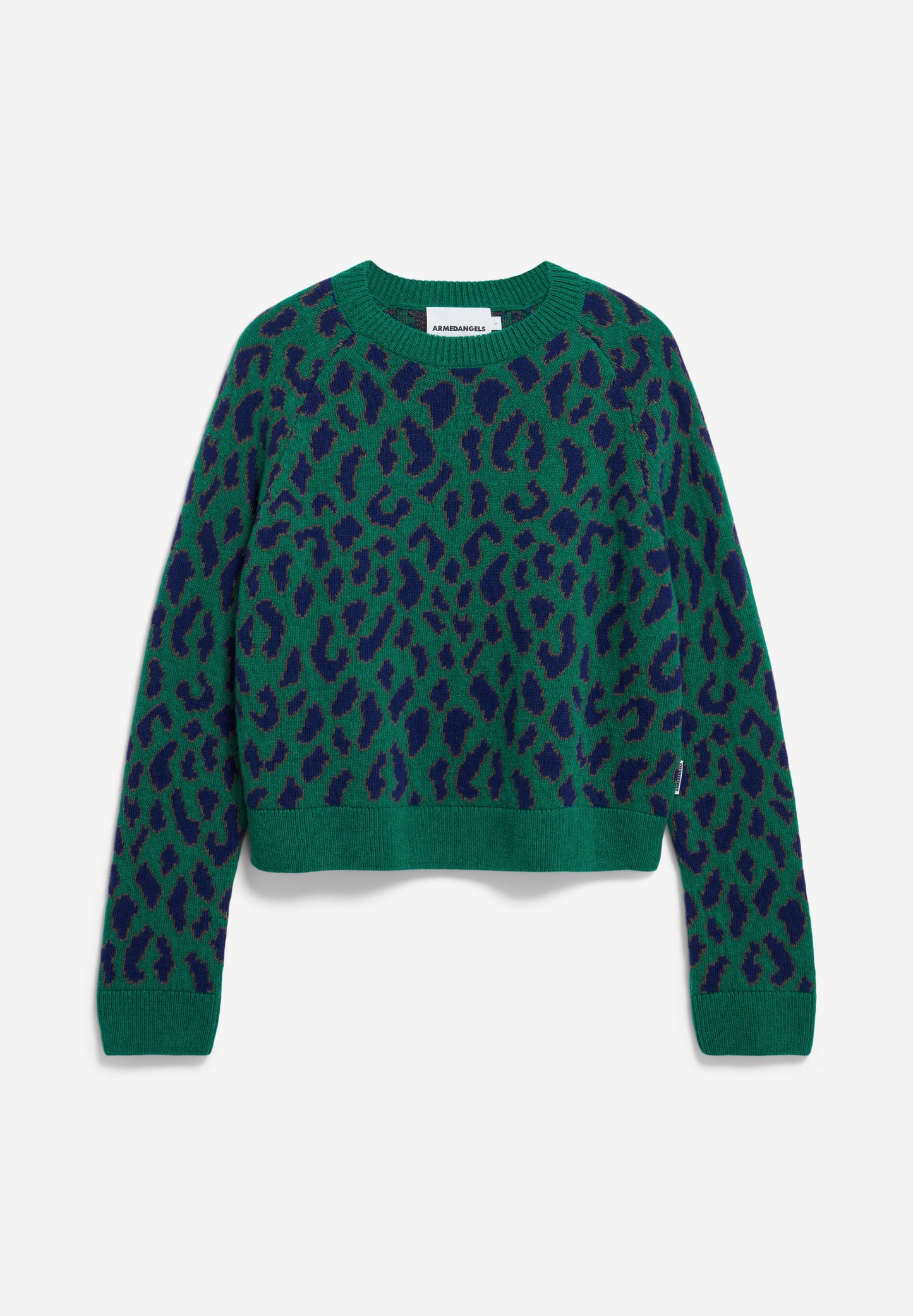 Armedangels - DILIRIAA LEOPAA Strick Pullover emerald green - WERTE FREUNDE