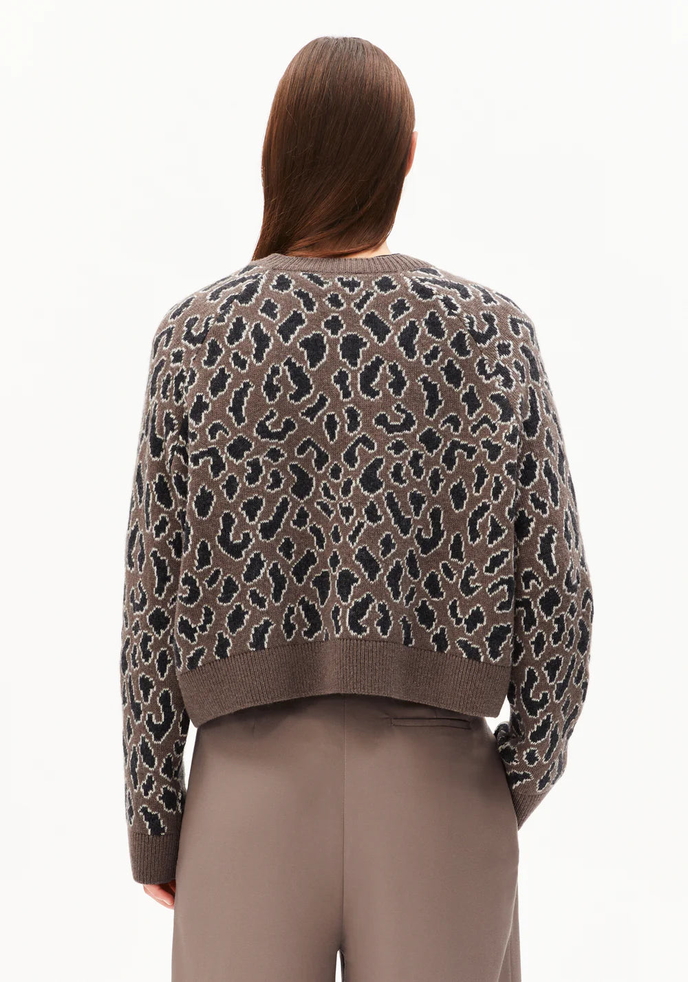 Armedangels - DILIRIAA LEOPAA Strick Pullover walnut cream - WERTE FREUNDE