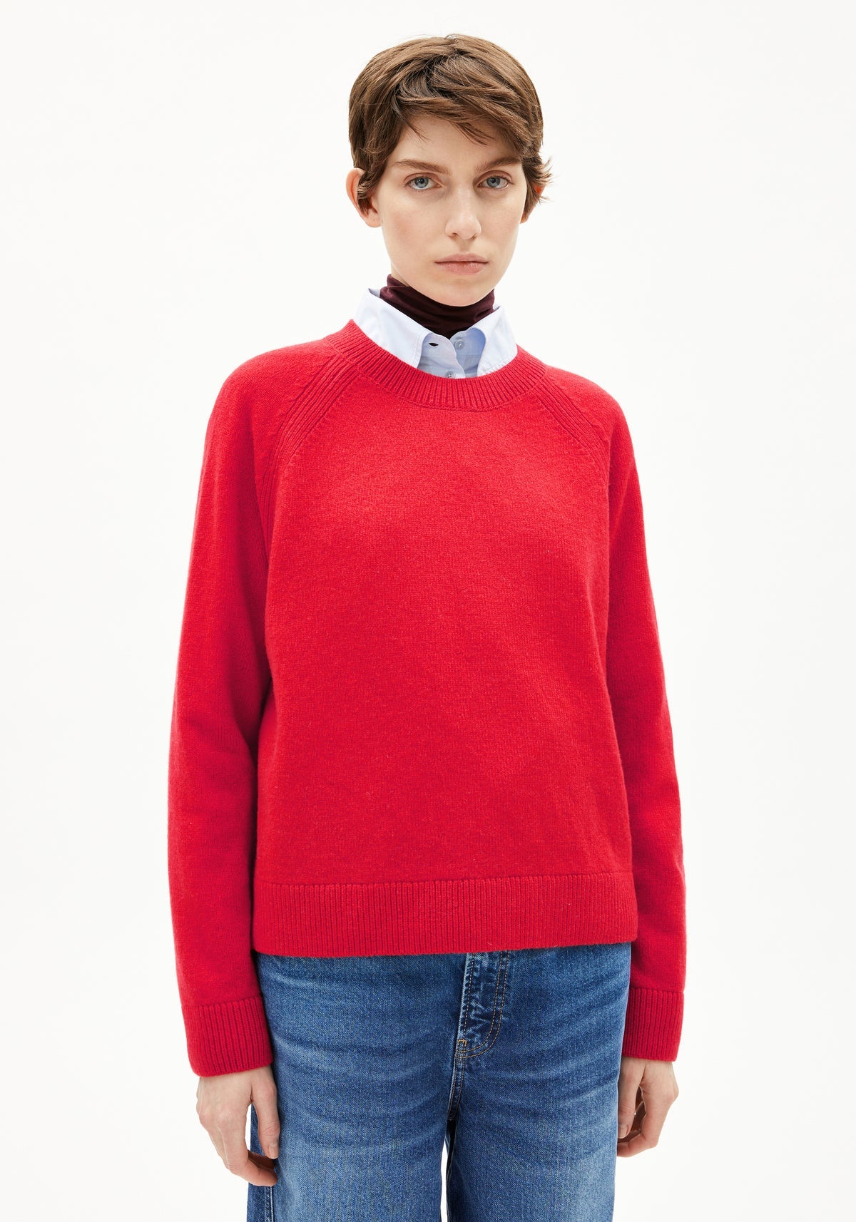 Armedangels - LILIRIAA REGLANA Strick Pullover candy apple - WERTE FREUNDE